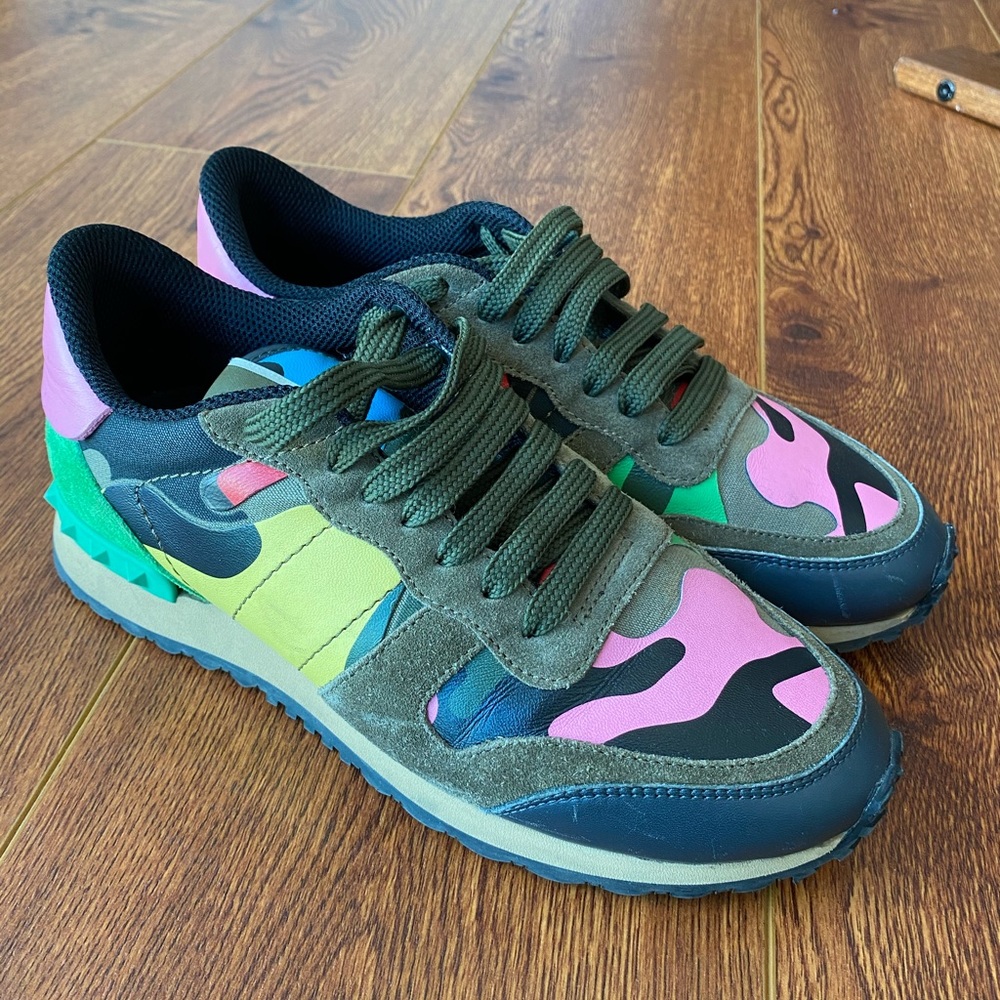 Valentino Camo Sneakers